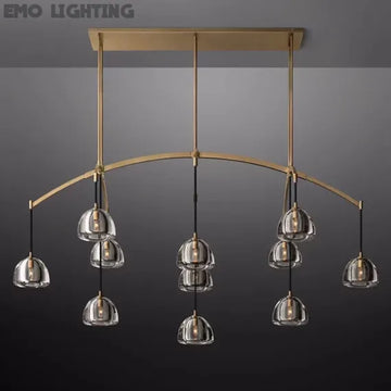 Hemisphere Linear Chandelier 72″