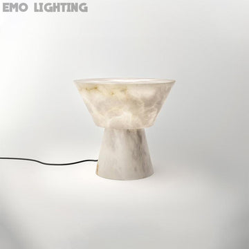Gama L Alabaster Living Room Table Lamp