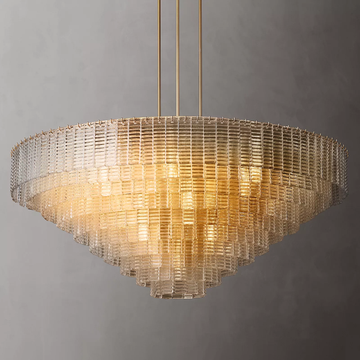 Sirene Glass Round Chandelier 65"