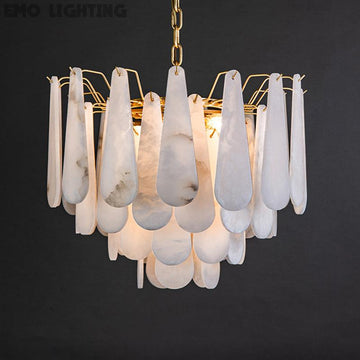 Stella Spanish Alabaster Luxury Lighting Fixtures, Elegant Chandeliers