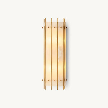 San Marco Alabaster Rectangular Wall Sconce - thebelacan