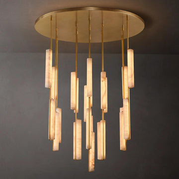 Audubon Alabaster Round Chandelier
