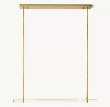 Audubon Single Bar Crystal Chandelier 60"