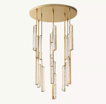 Audubon Round Crystal Chandelier 40"D