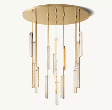 Audubon Round Crystal Chandelier 56"D