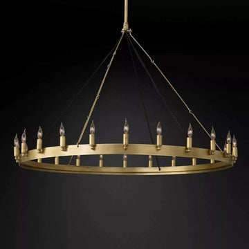 Camino Vintage Candelabra Round Chandelier 50''D