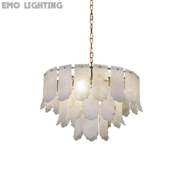 Evander Alabaster Tier Chandelier