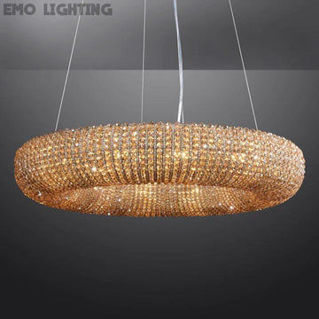 Halo Crystal Round LED Chandelier 41"