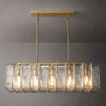 Lattice Rectangular Dining Room Chandelier 49"