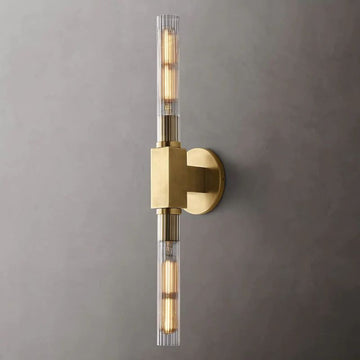 Cannel Glass Linear Wall Sconce