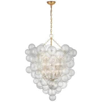 Talian Glass Entry Chandelier 36"