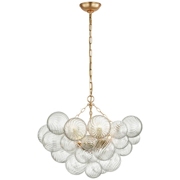 Talian Glass Round Chandelier 30"