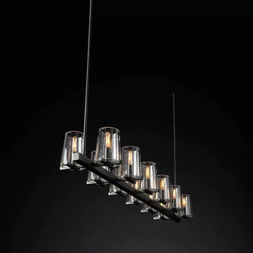 Pauillac Glass Linear Chandelier 60"
