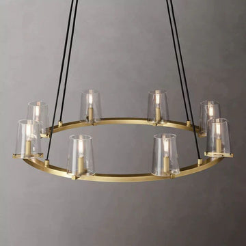 Pauillac Glass Round Chandelier 36"