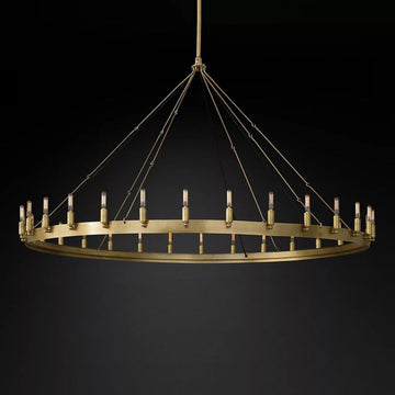 Camino Vintage Filament Round Chandelier 63‘’D