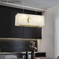 Alabaster Cuboid Dining Room Chandelier 吊灯 rbrights   