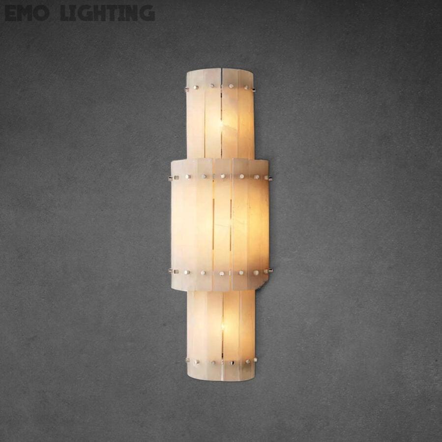 San Marco Alabaster Grand Round Sconce