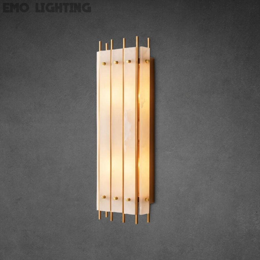 San Marco Alabaster Grand Rectangular Sconce