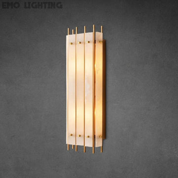 San Marco Alabaster Grand Rectangular Sconce