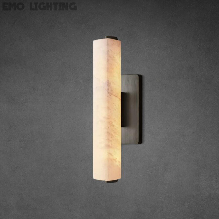 Auduben Alabaster Single Sconce