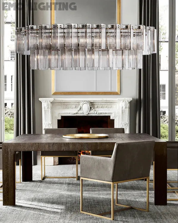 Delsie Oval 51" 63'' 72'' Chandelier