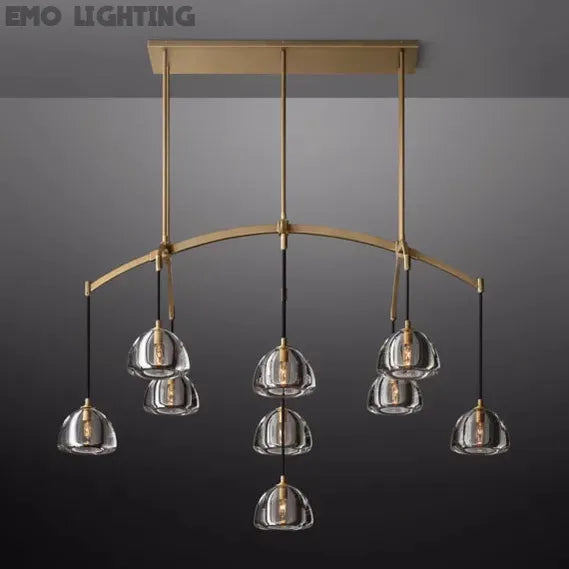 Hemisphere Linear Chandelier 54″