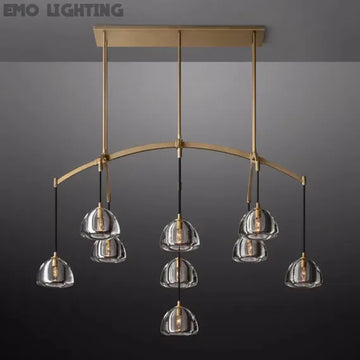 Hemisphere Linear Chandelier 54″