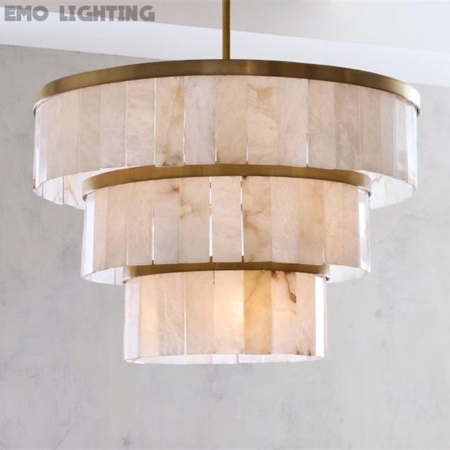 Windham Alabaster 3 Tier Chandelier