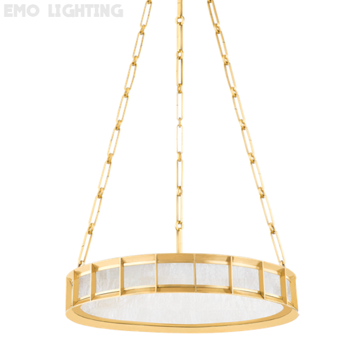 Savannah Round Bedroom Alabaster Chandelier Lighting