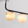 Modern Luxury Alabaster Global Kitchen Island Pendant 5 Lights