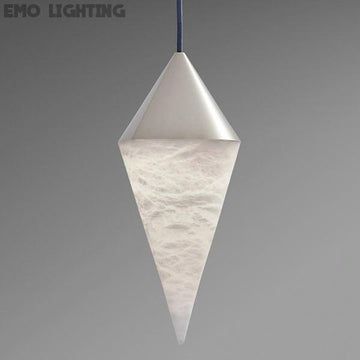 Hannah Alabaster Chandelier,  Simple Pendant Light