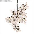 Pretty Grape Hanging Branch Chandelier Over kitchen Island - thebelacan