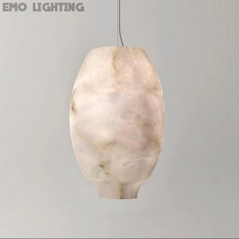 Alabaster Lantern Pendant Light, Bar Pendant Light
