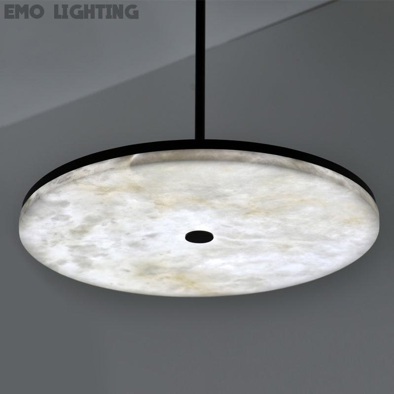 Hazel Contemporary Alabaster Pendant Light for Living and Dining Spaces