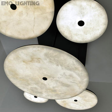 Hazel Contemporary Alabaster Pendant Light for Living and Dining Spaces