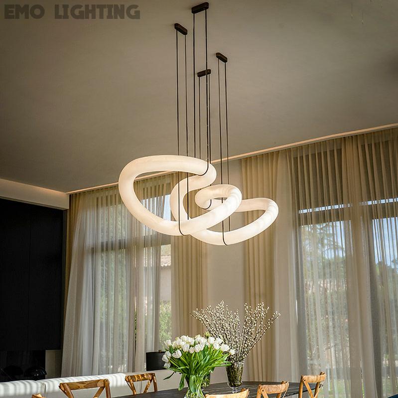 Ethereal Alabaster Chandelier 70½"