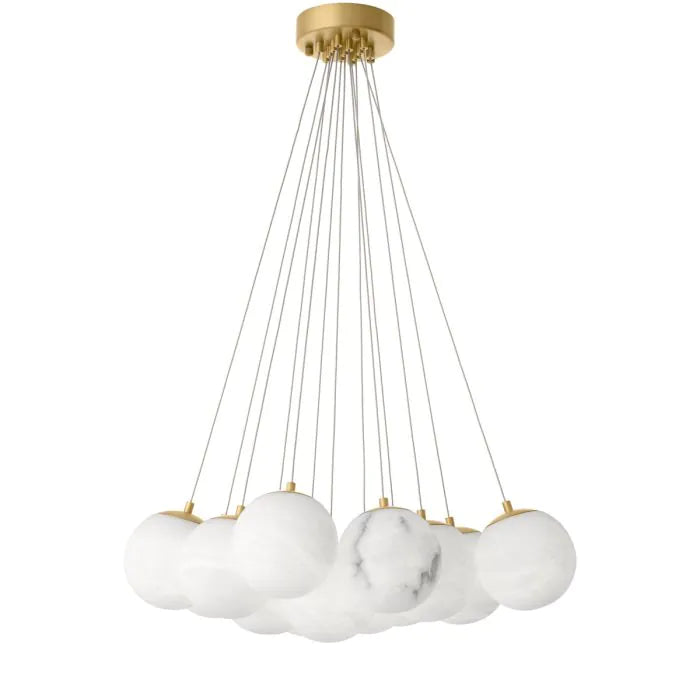 Sphinx Bubble Round Alabaster Chandelier