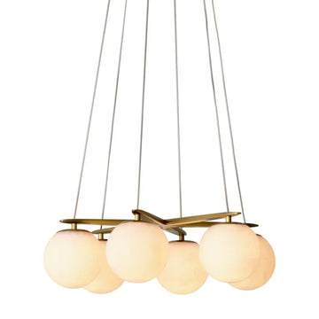 Chandelier Morro Globe Alabaster Pendant Lights