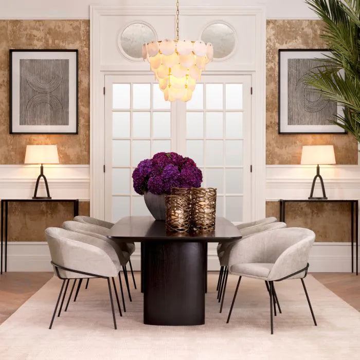 Clemetina Long Alabaster Chandelier