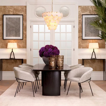 Clemetina Long Alabaster Chandelier
