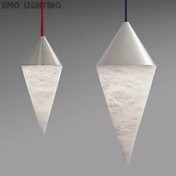 Hannah Alabaster Chandelier,  Simple Pendant Light