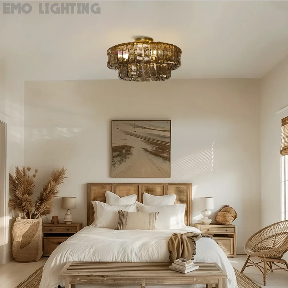 Ghiaccio Flushmount Chandelier-MEET LIGHTING
