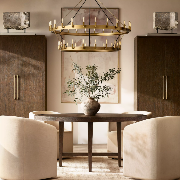 Camino Vintage Filament 2-Tier Round Chandelier 63‘’D