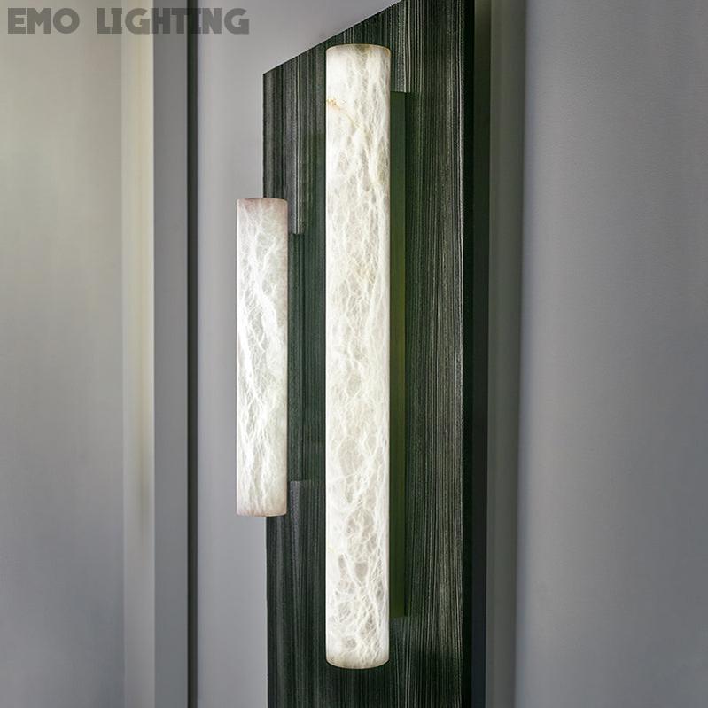 Grandeur Alabaster Linear Hallway Sconce