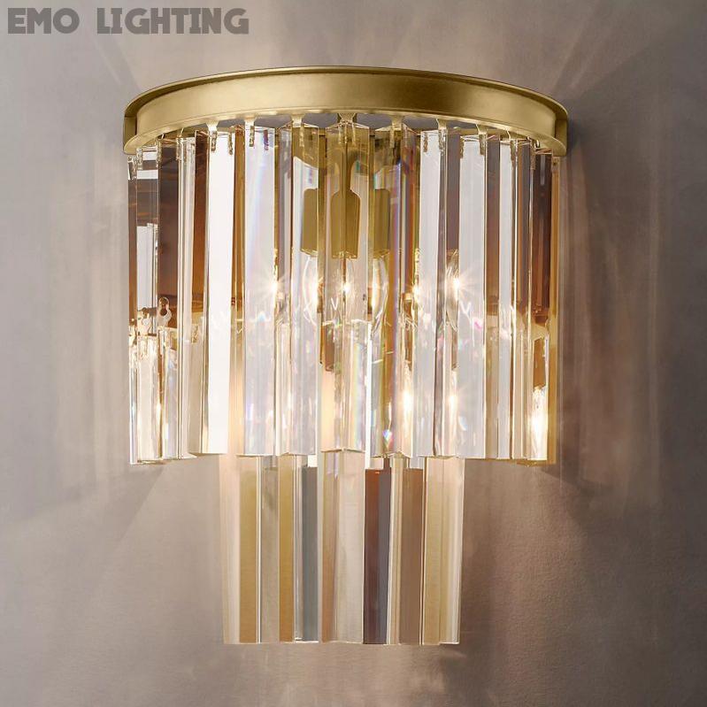 1920S Odeon Crystal Wall Sconce