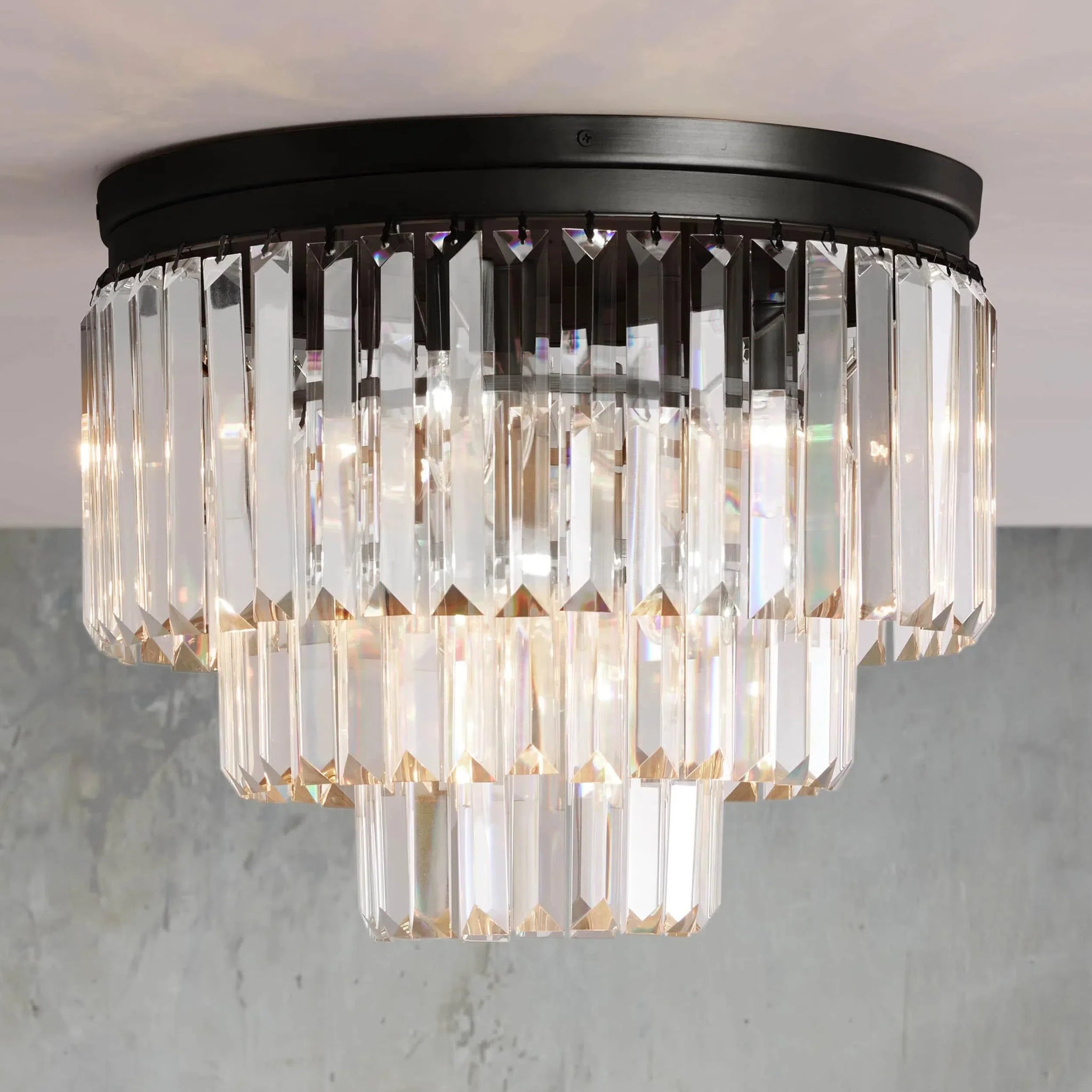 Leyland Crystal Flushmount