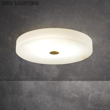 Modern Round Alabaster Flush Mounted chandelier