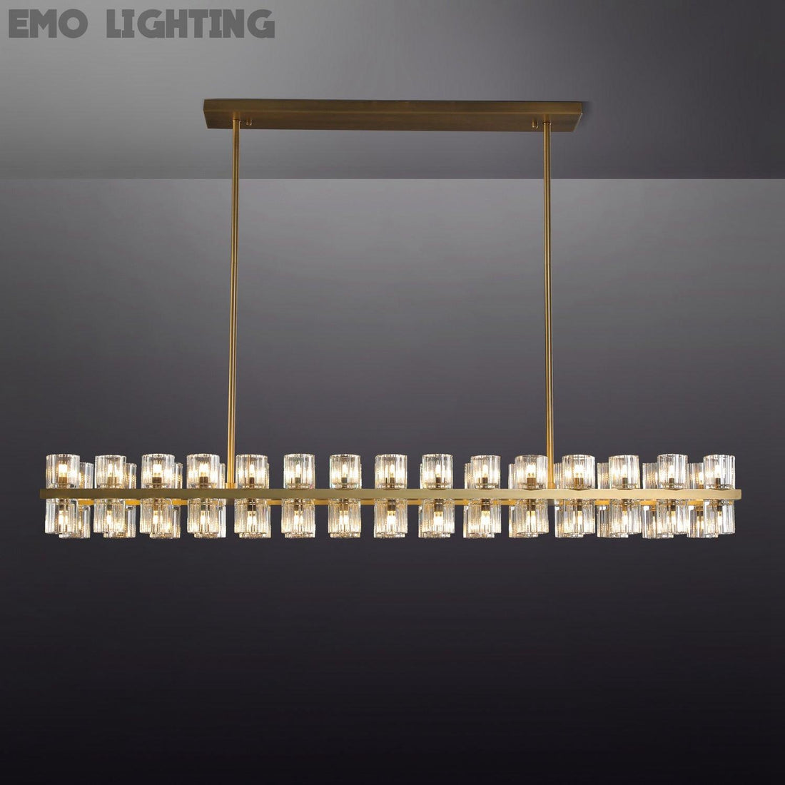 Arcachon Rectangular Chandelier 54"