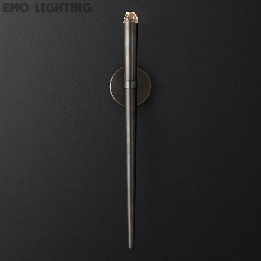 Aquitain Tapered Tubular Slender Torch Wall Sconce
