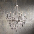 chandelier,chadeliers,iron,black,white,crystal lights,cafe,hotel lobby,desk light,candle,raindrop